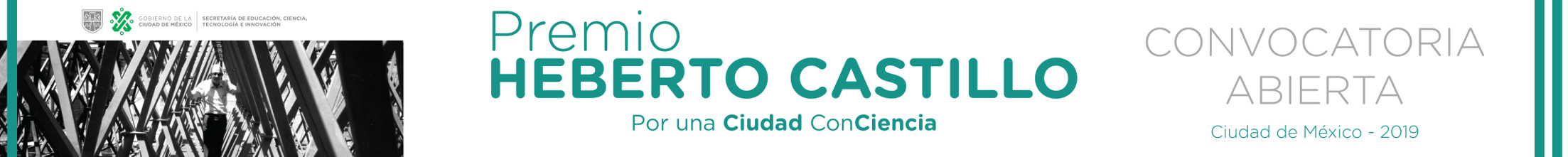 Premio Heberto Castillo de la Cuidad de México 2019